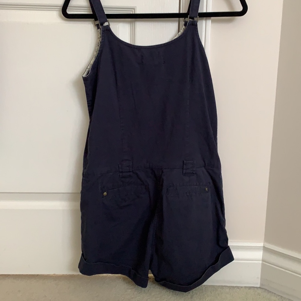Blue Shorts Romper - Picture 2 of 2